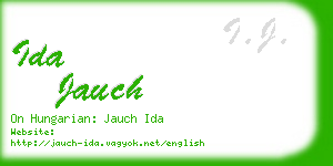 ida jauch business card